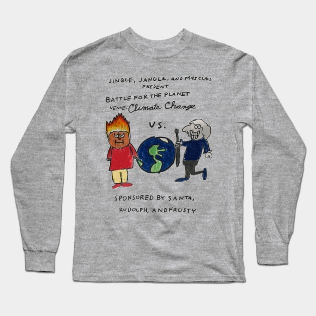 Titans Of Climate Change Long Sleeve T-Shirt by 6630 Productions